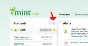 Adding accounts to Mint