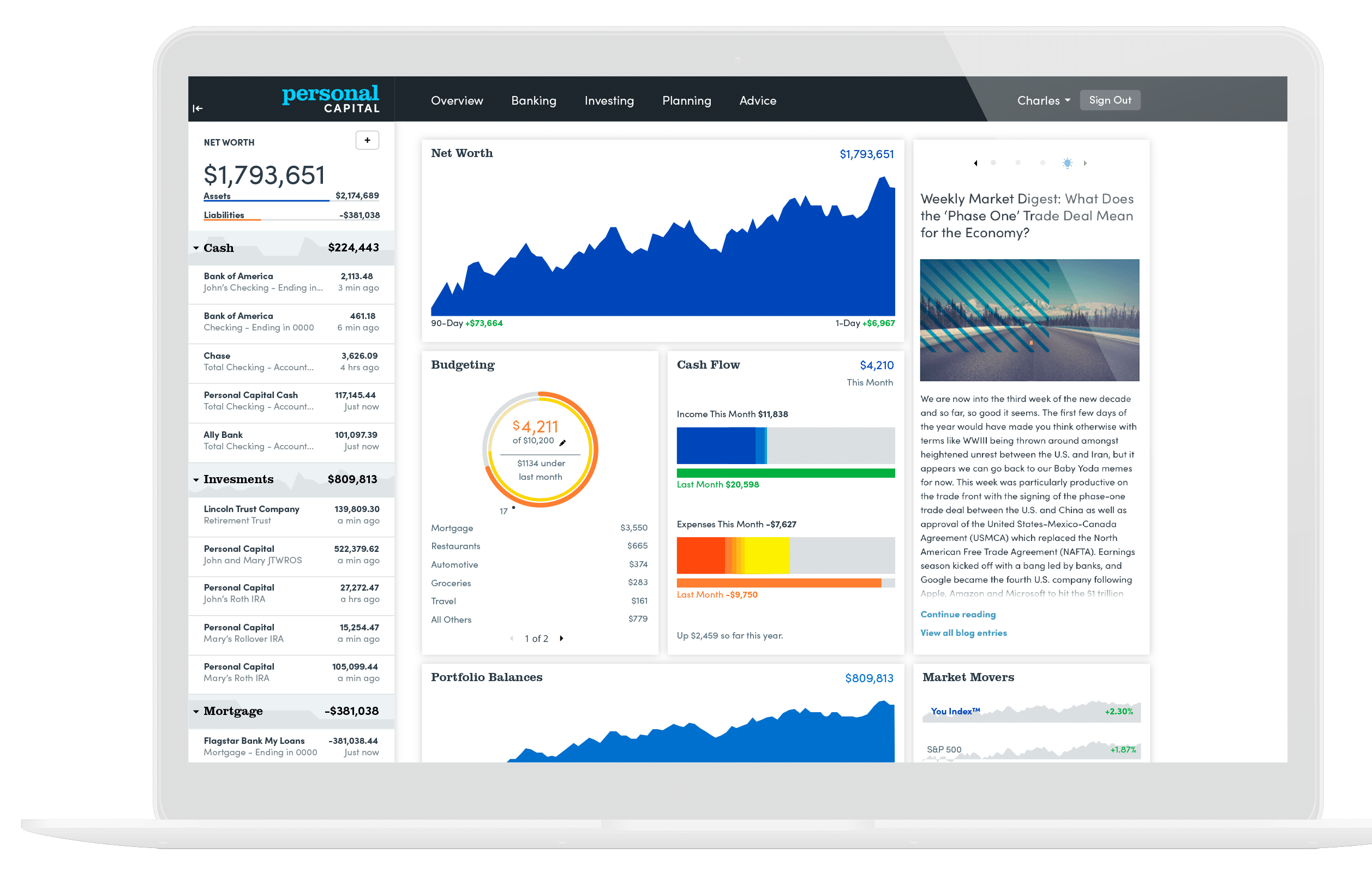 personal-captial-dashboard 