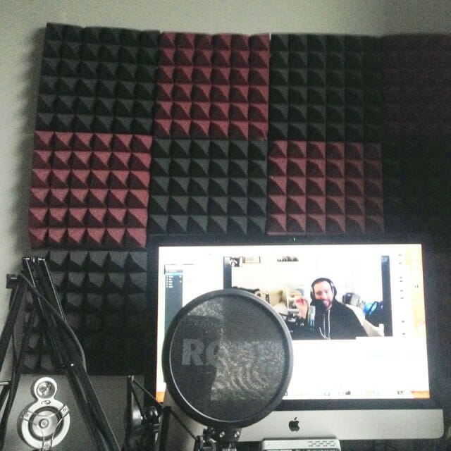 Andrew's new soundproof studio