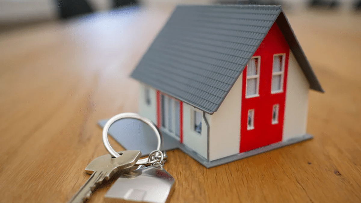 House keys and a small model of a house