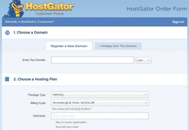 freelance writing hostgator signup