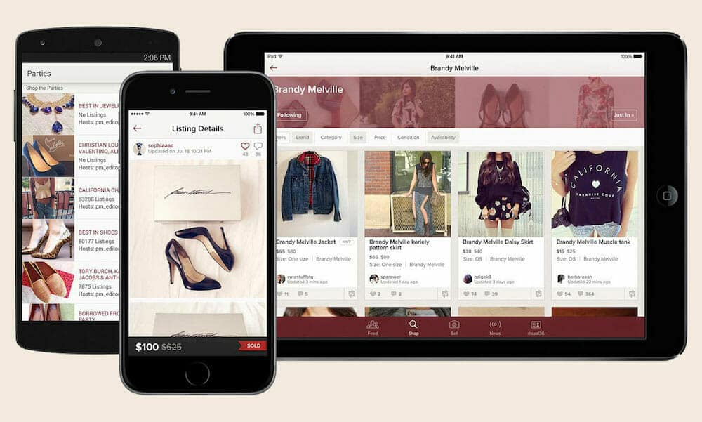 Online clothing and fashion store through Poshmark