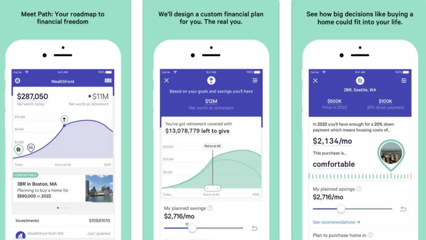 Wealthfront mobile app