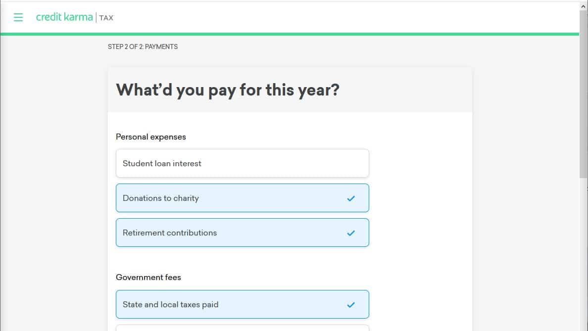 Credit Karma Tax Review - Interview Payments