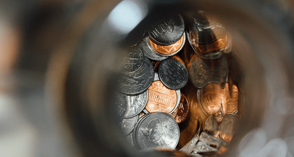 Peering into a jar of change