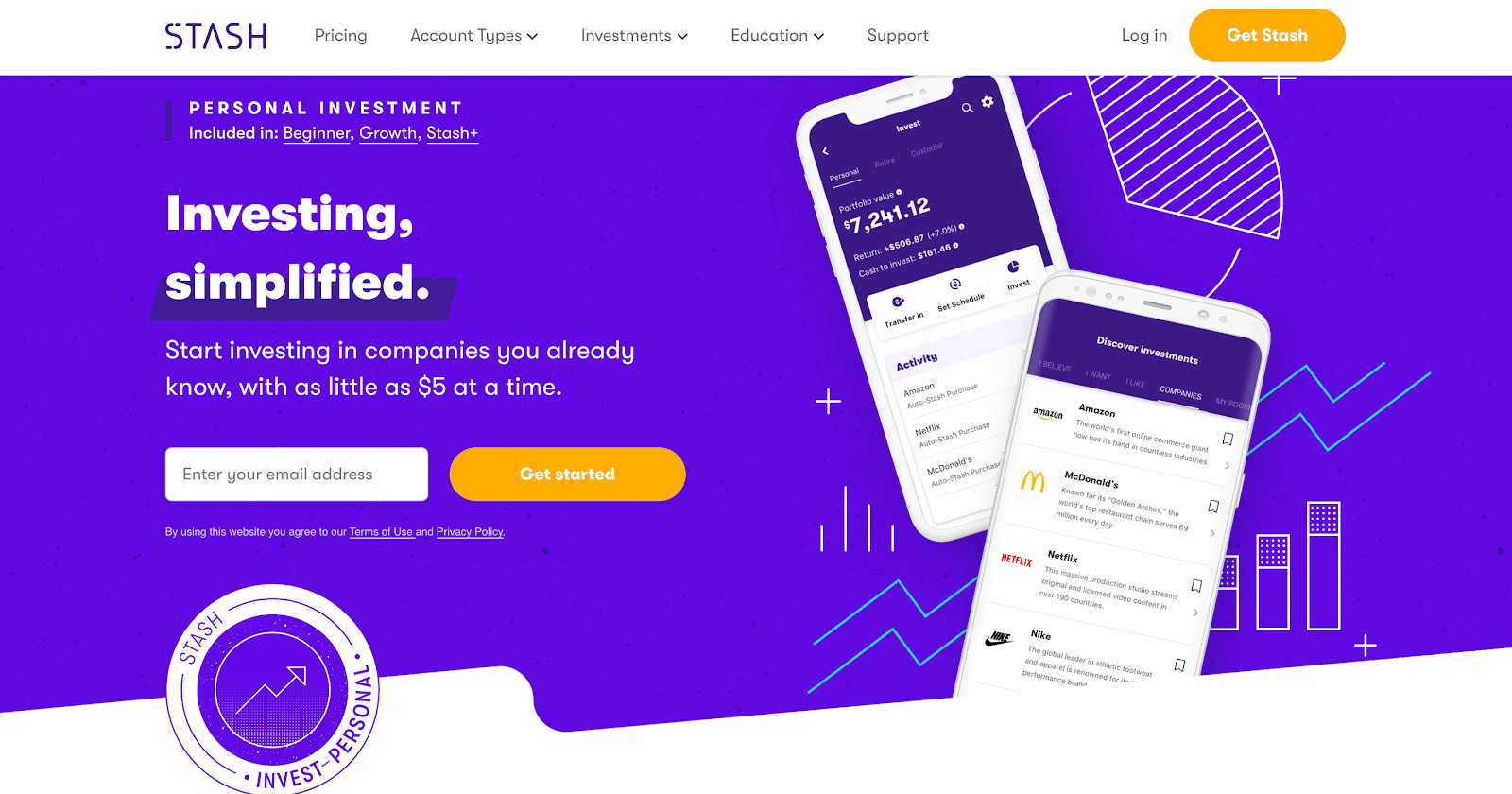 stash investing simplified