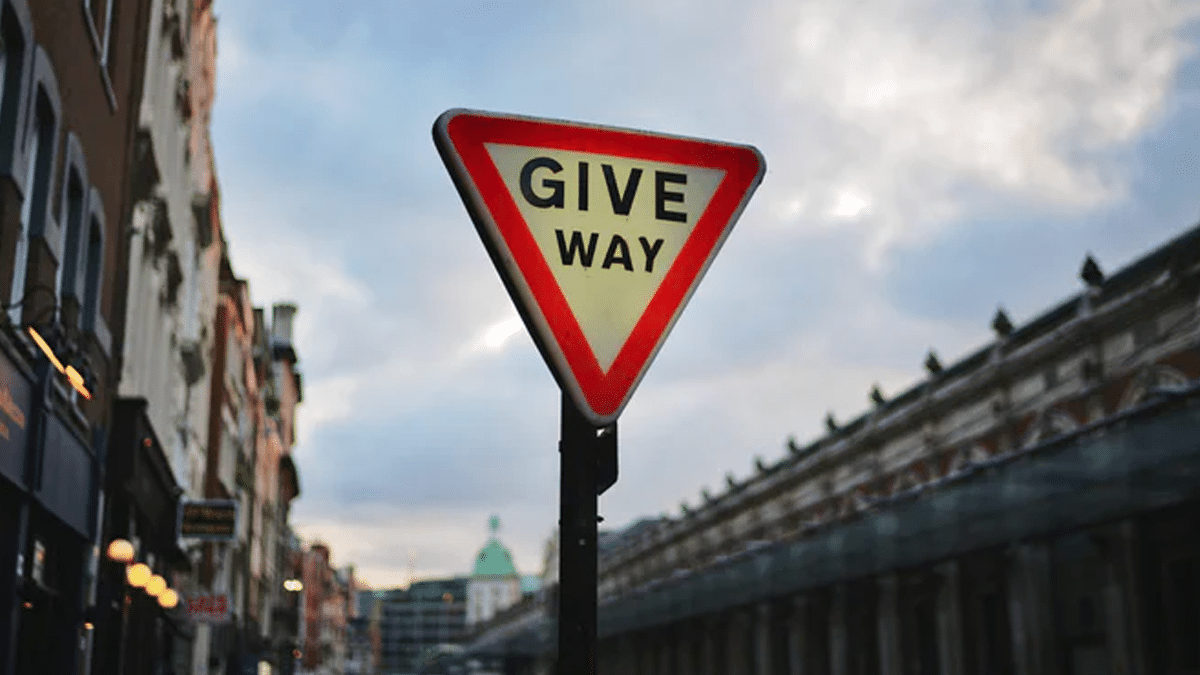Give Way traffic sign