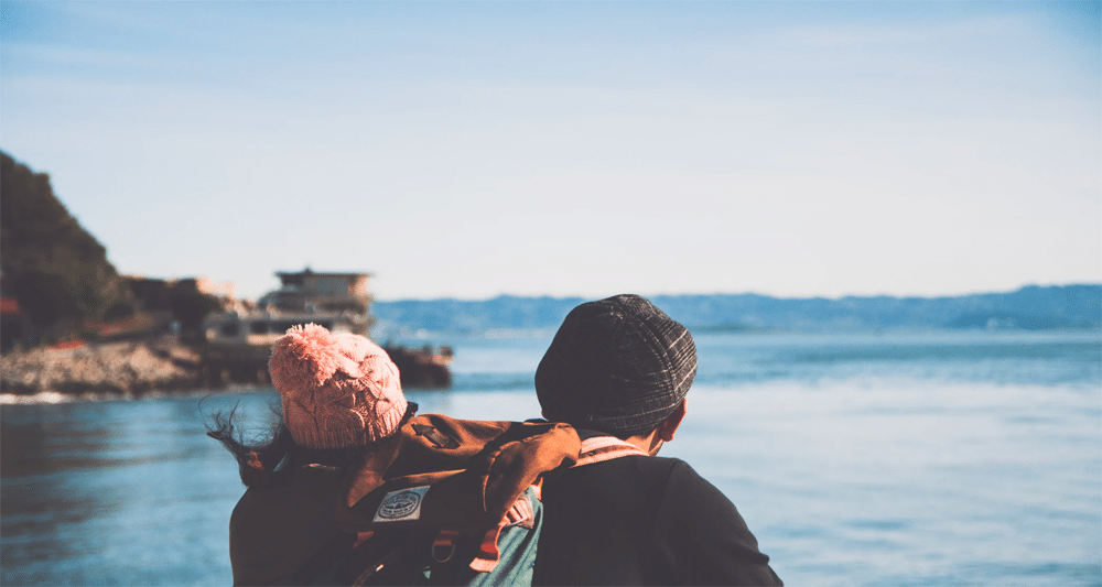 chase transfer partners couple looking at ocean