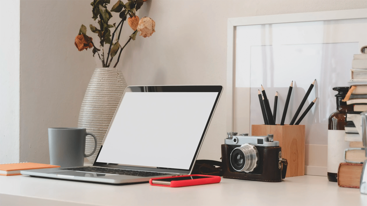 laptop and coffee mug