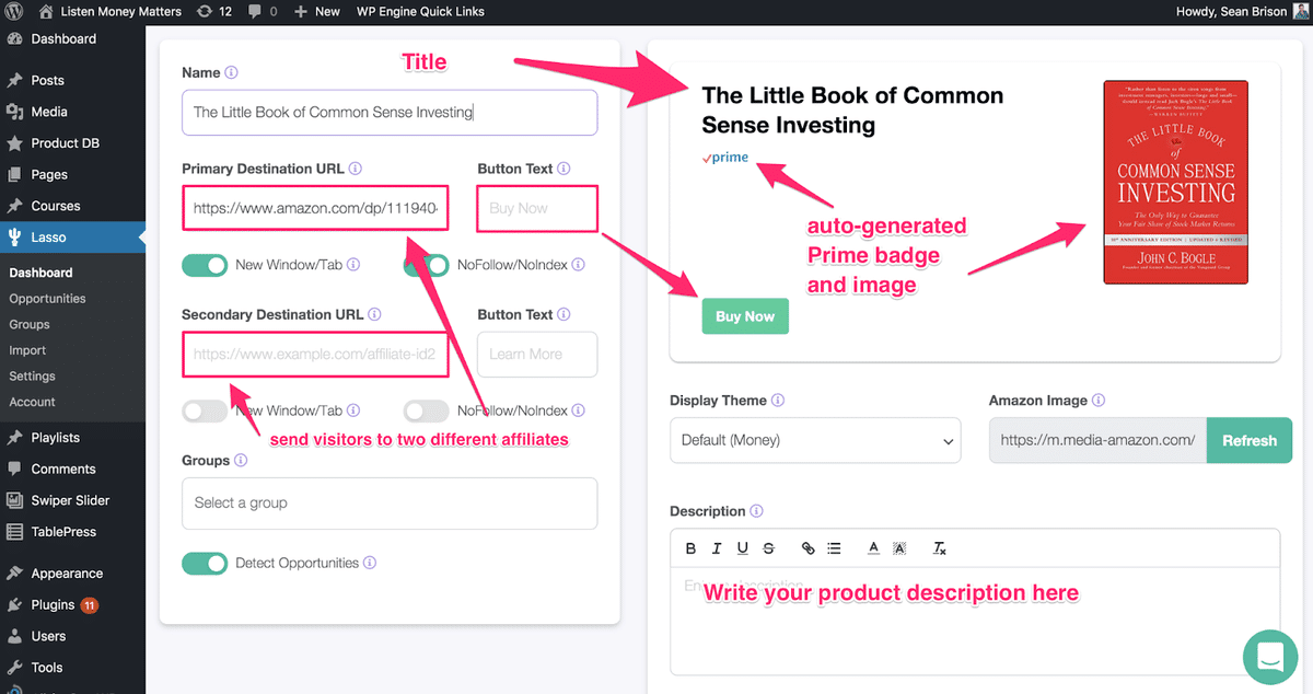 anatomy of your product url 